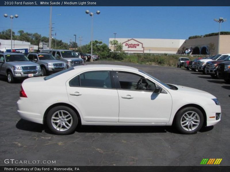 White Suede / Medium Light Stone 2010 Ford Fusion S