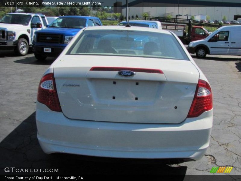 White Suede / Medium Light Stone 2010 Ford Fusion S