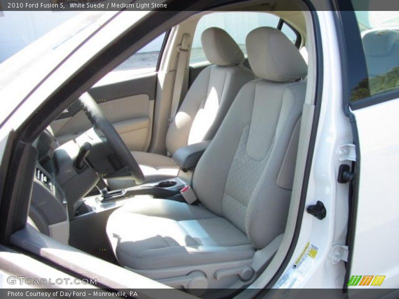 White Suede / Medium Light Stone 2010 Ford Fusion S