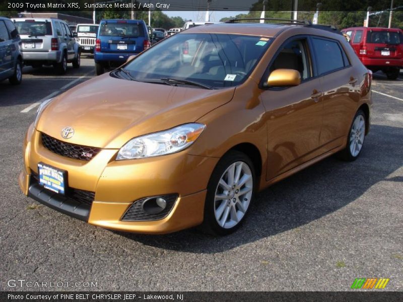 Sundance Metallic / Ash Gray 2009 Toyota Matrix XRS