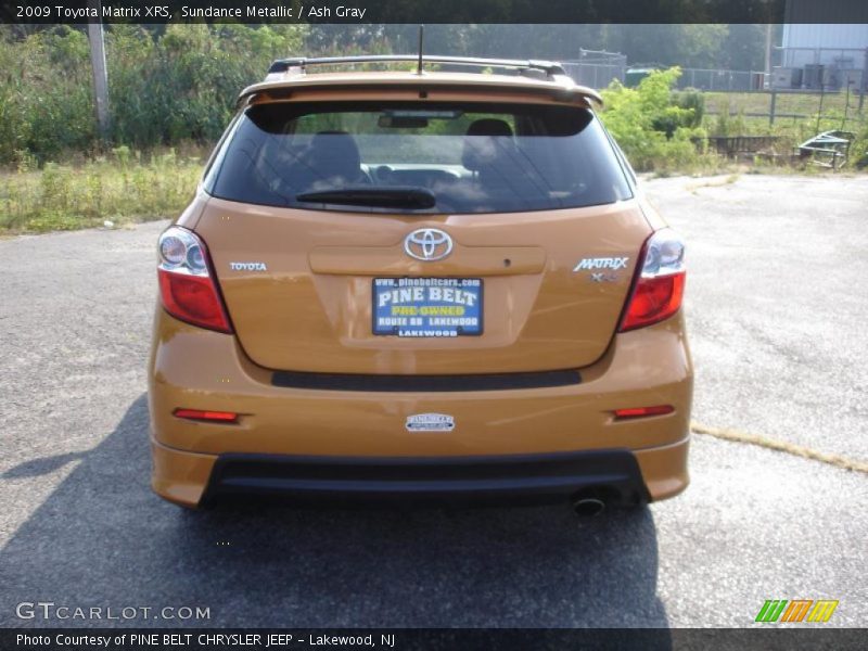 Sundance Metallic / Ash Gray 2009 Toyota Matrix XRS