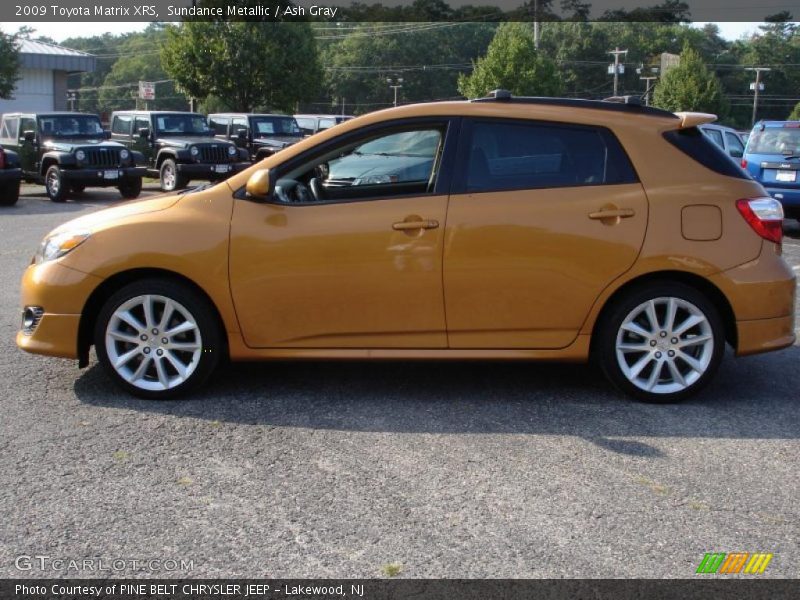 Sundance Metallic / Ash Gray 2009 Toyota Matrix XRS