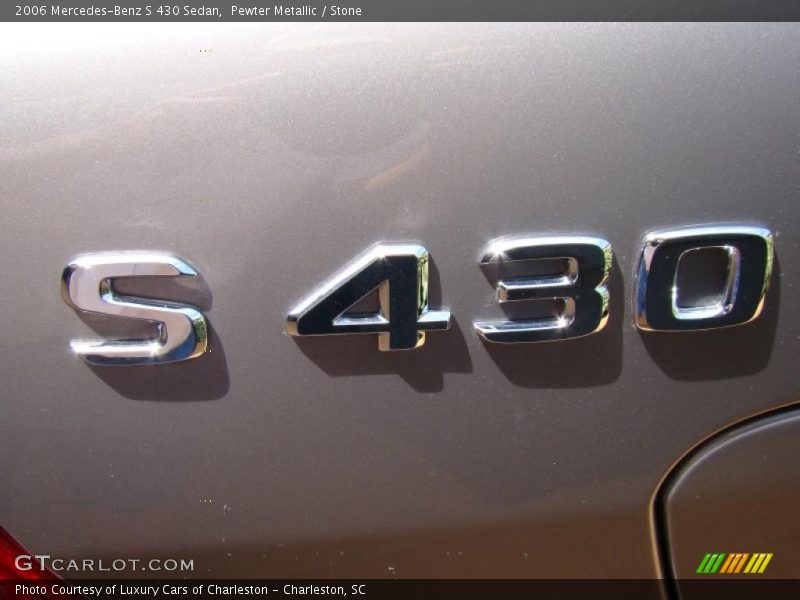 Pewter Metallic / Stone 2006 Mercedes-Benz S 430 Sedan