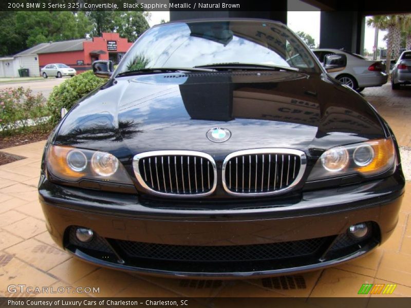 Black Sapphire Metallic / Natural Brown 2004 BMW 3 Series 325i Convertible