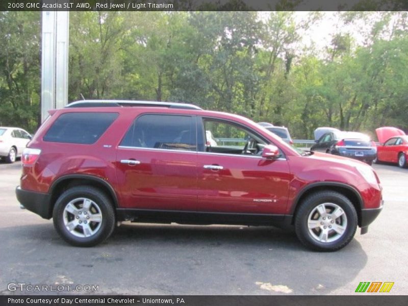 Red Jewel / Light Titanium 2008 GMC Acadia SLT AWD