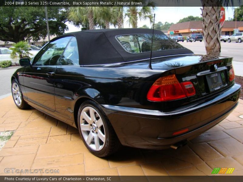 Black Sapphire Metallic / Natural Brown 2004 BMW 3 Series 325i Convertible