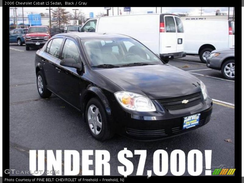 Black / Gray 2006 Chevrolet Cobalt LS Sedan