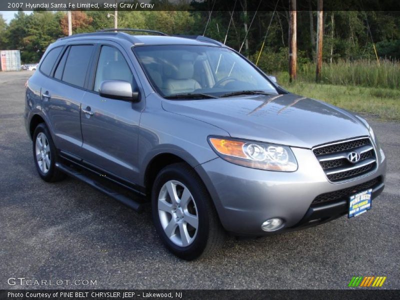 Steel Gray / Gray 2007 Hyundai Santa Fe Limited