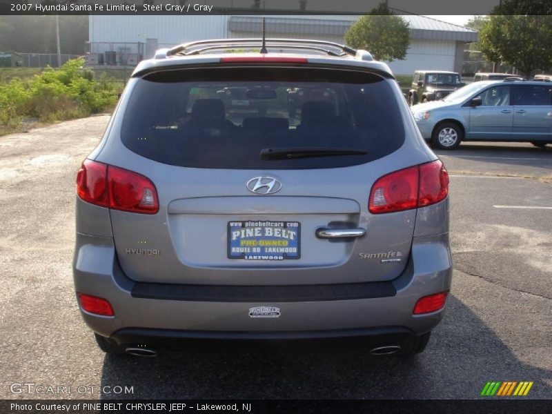 Steel Gray / Gray 2007 Hyundai Santa Fe Limited