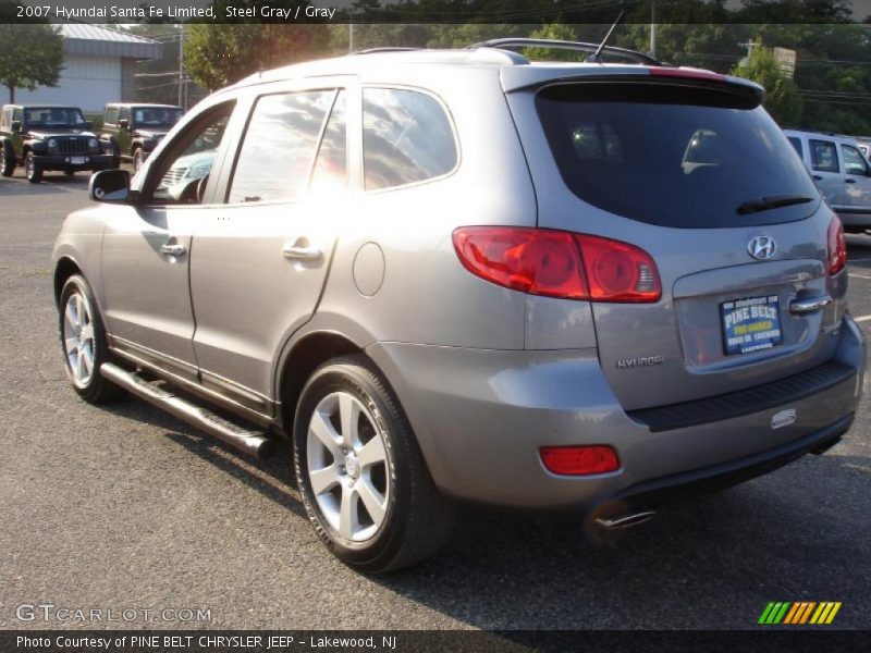 Steel Gray / Gray 2007 Hyundai Santa Fe Limited