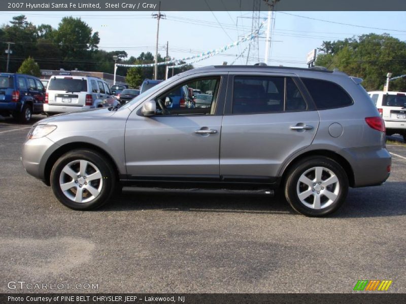 Steel Gray / Gray 2007 Hyundai Santa Fe Limited