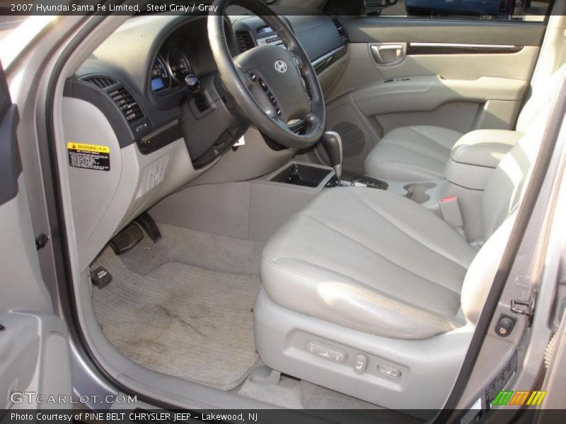 Steel Gray / Gray 2007 Hyundai Santa Fe Limited