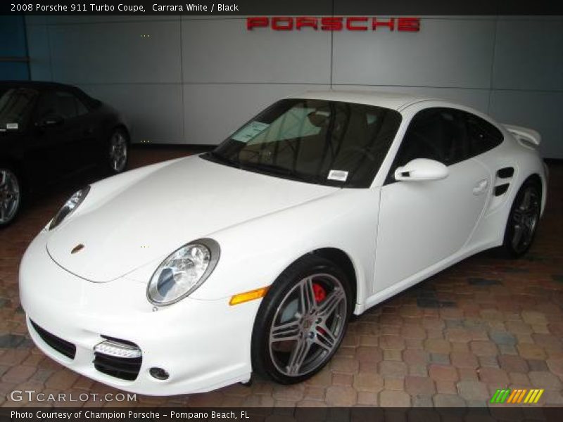 Carrara White / Black 2008 Porsche 911 Turbo Coupe
