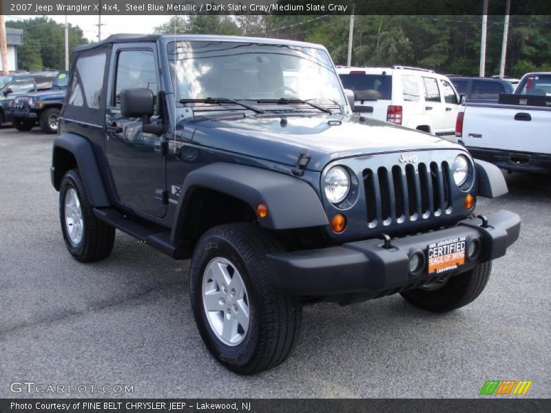Steel Blue Metallic / Dark Slate Gray/Medium Slate Gray 2007 Jeep Wrangler X 4x4