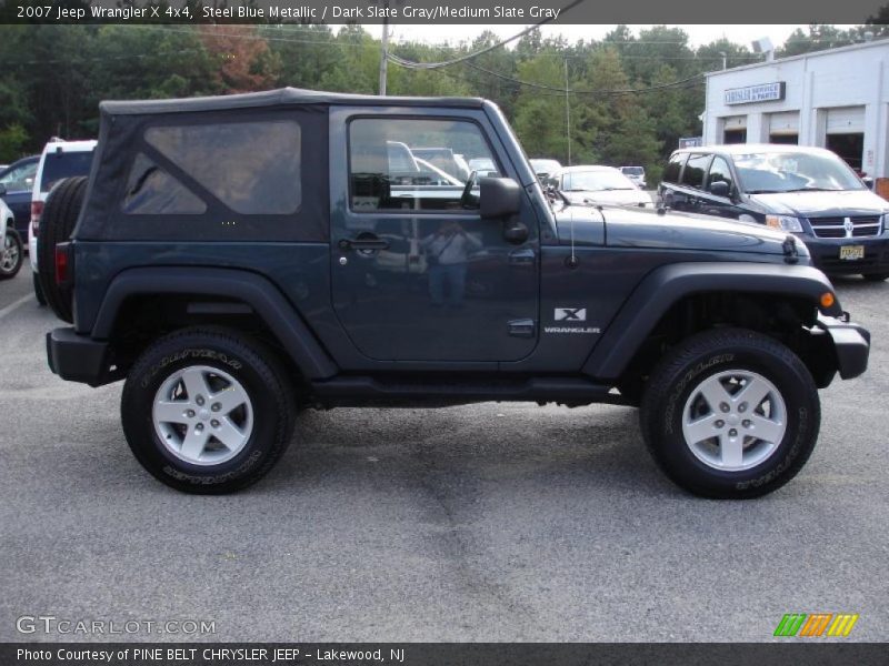 Steel Blue Metallic / Dark Slate Gray/Medium Slate Gray 2007 Jeep Wrangler X 4x4