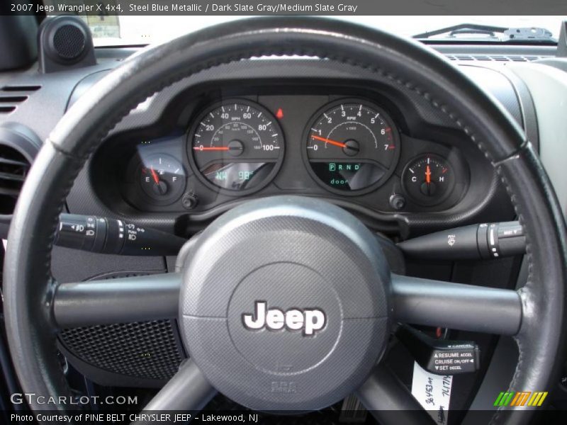 Steel Blue Metallic / Dark Slate Gray/Medium Slate Gray 2007 Jeep Wrangler X 4x4