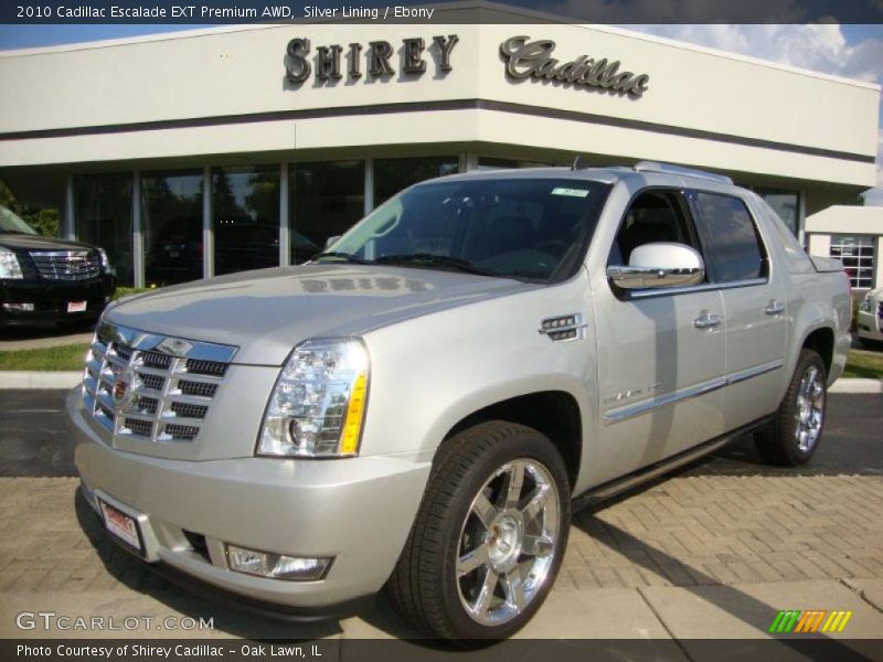 Silver Lining / Ebony 2010 Cadillac Escalade EXT Premium AWD