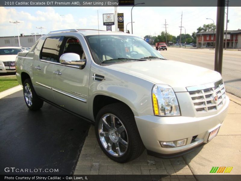 Silver Lining / Ebony 2010 Cadillac Escalade EXT Premium AWD