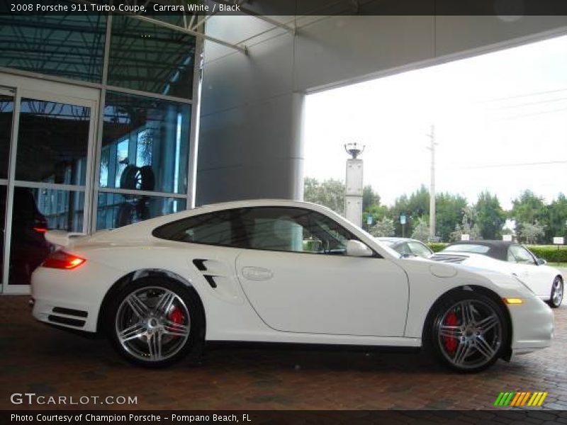 Carrara White / Black 2008 Porsche 911 Turbo Coupe