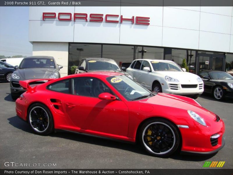 Guards Red / Black 2008 Porsche 911 GT2