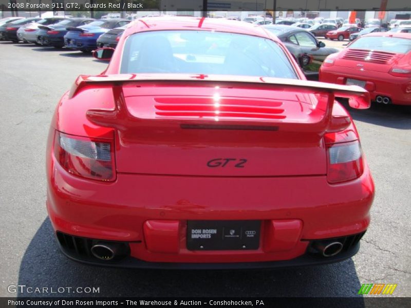Guards Red / Black 2008 Porsche 911 GT2