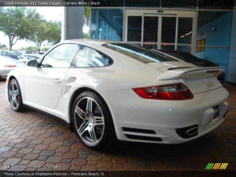 Carrara White / Black 2008 Porsche 911 Turbo Coupe