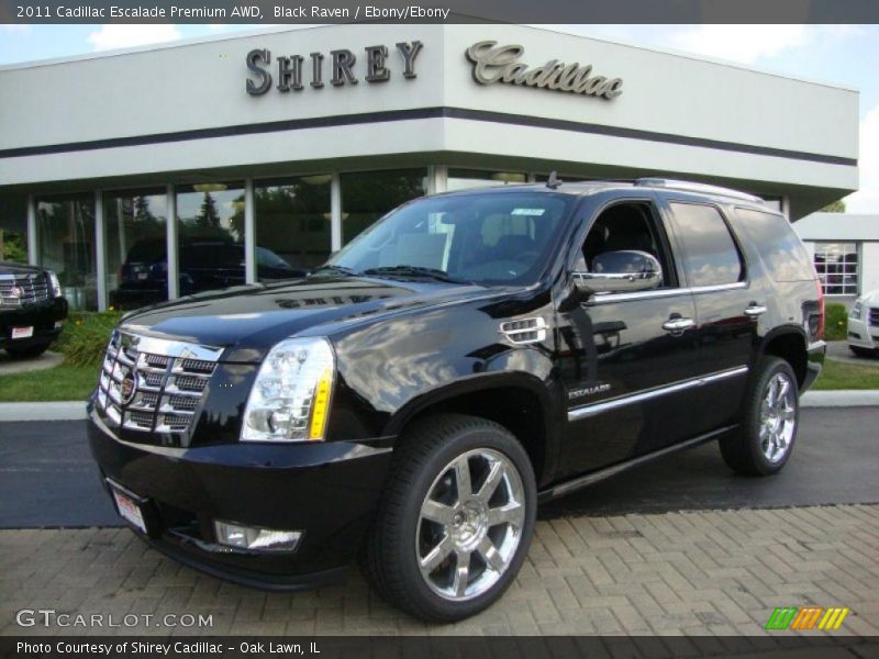 Black Raven / Ebony/Ebony 2011 Cadillac Escalade Premium AWD