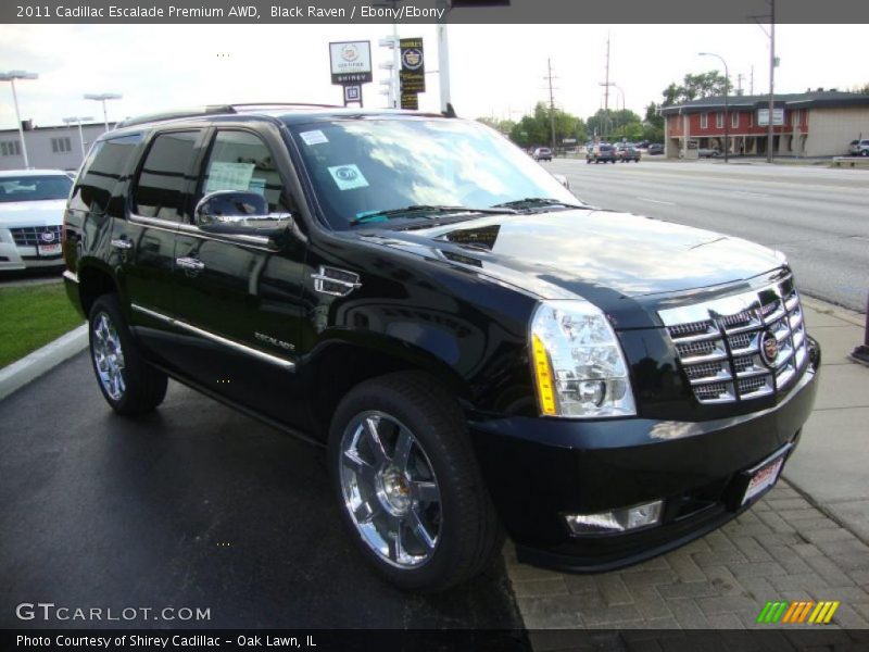 Black Raven / Ebony/Ebony 2011 Cadillac Escalade Premium AWD