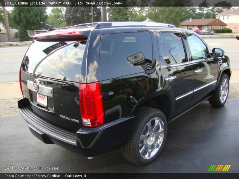Black Raven / Ebony/Ebony 2011 Cadillac Escalade Premium AWD