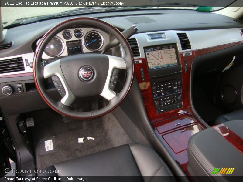 Black Raven / Ebony/Ebony 2011 Cadillac Escalade Premium AWD