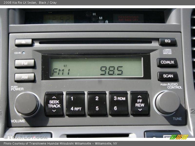 Black / Gray 2008 Kia Rio LX Sedan