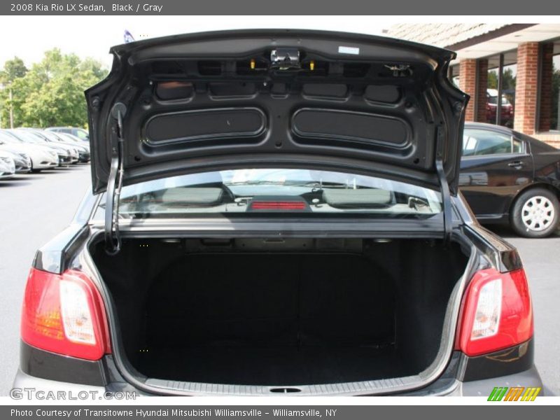 Black / Gray 2008 Kia Rio LX Sedan