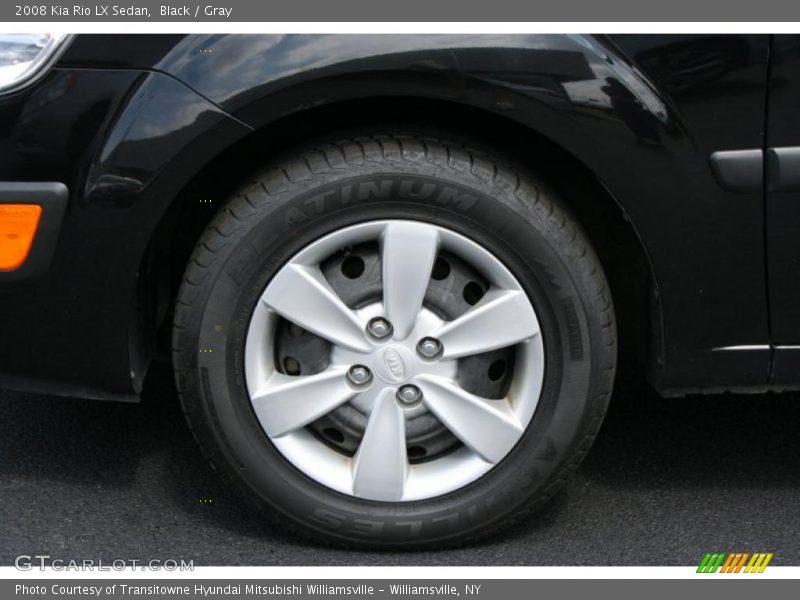 Black / Gray 2008 Kia Rio LX Sedan