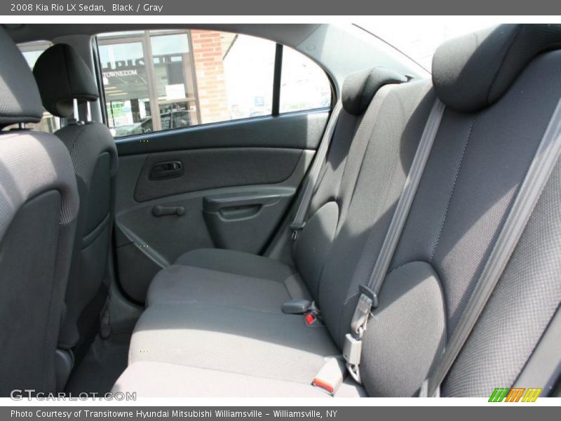 Black / Gray 2008 Kia Rio LX Sedan