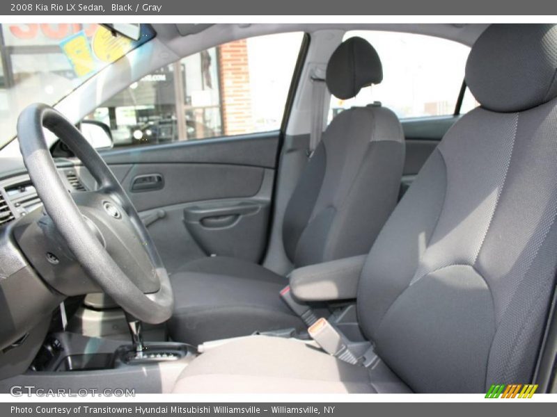 Black / Gray 2008 Kia Rio LX Sedan