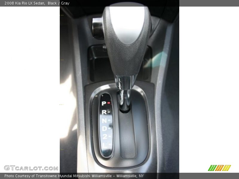 Black / Gray 2008 Kia Rio LX Sedan