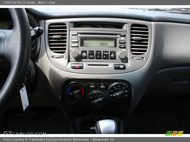 Black / Gray 2008 Kia Rio LX Sedan