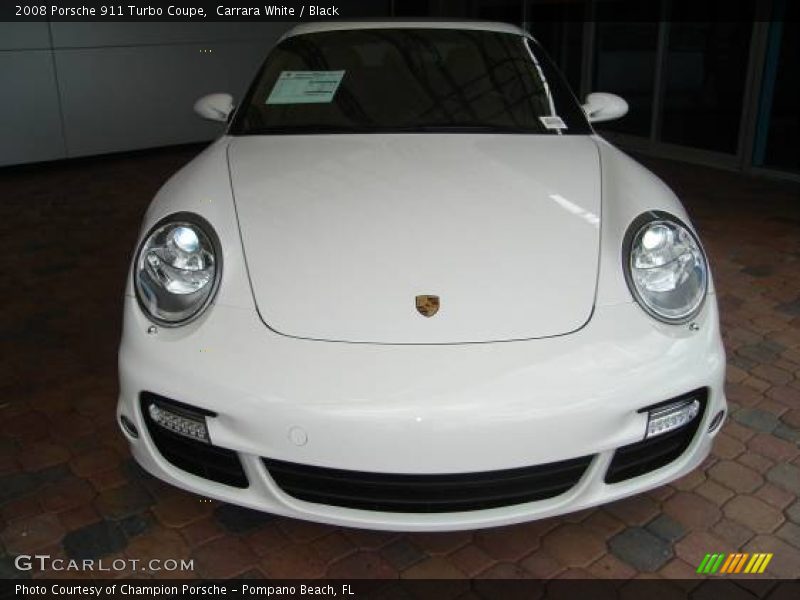 Carrara White / Black 2008 Porsche 911 Turbo Coupe