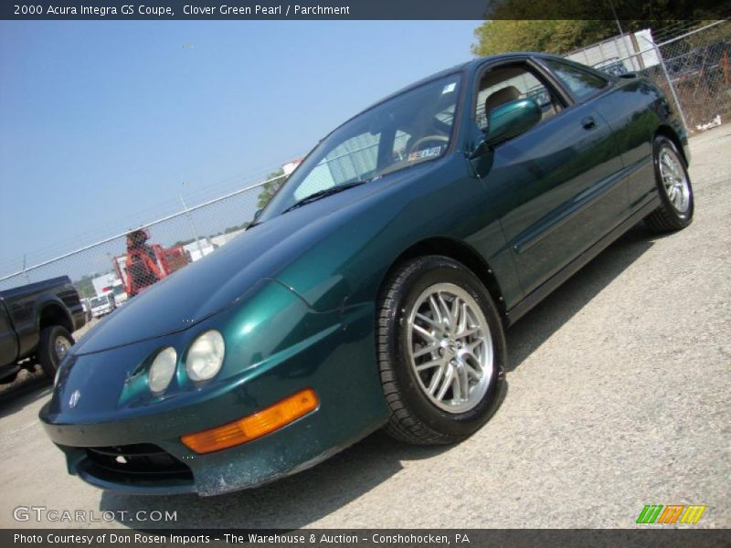Clover Green Pearl / Parchment 2000 Acura Integra GS Coupe