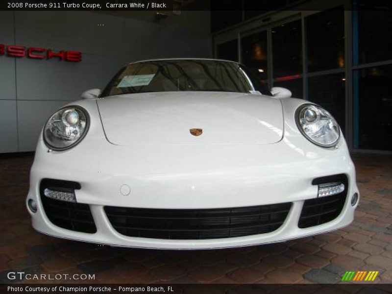 Carrara White / Black 2008 Porsche 911 Turbo Coupe