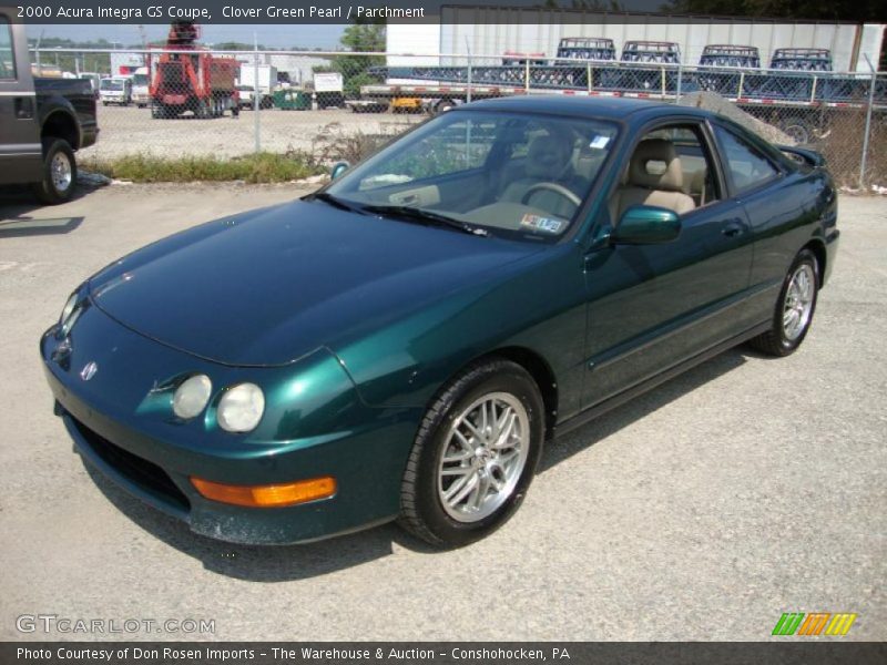 Clover Green Pearl / Parchment 2000 Acura Integra GS Coupe