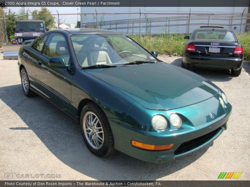 Clover Green Pearl / Parchment 2000 Acura Integra GS Coupe