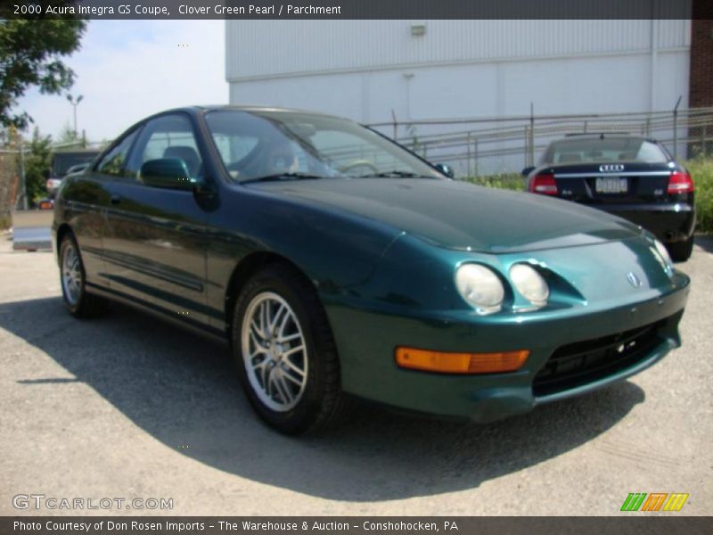 Clover Green Pearl / Parchment 2000 Acura Integra GS Coupe