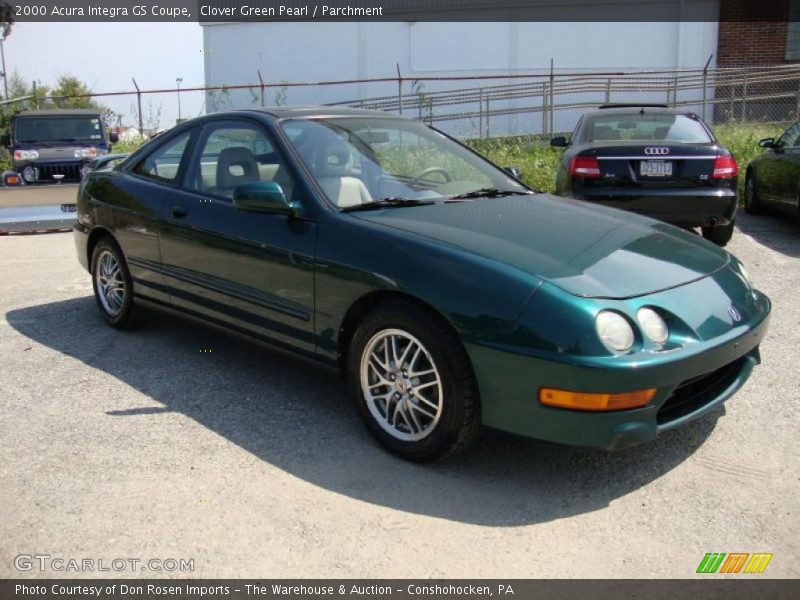 Clover Green Pearl / Parchment 2000 Acura Integra GS Coupe