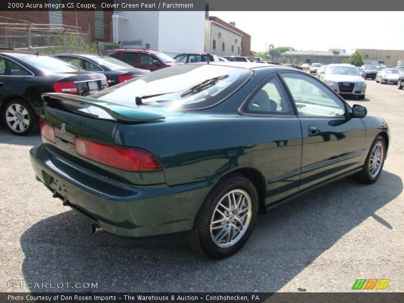 Clover Green Pearl / Parchment 2000 Acura Integra GS Coupe