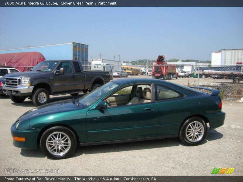 Clover Green Pearl / Parchment 2000 Acura Integra GS Coupe