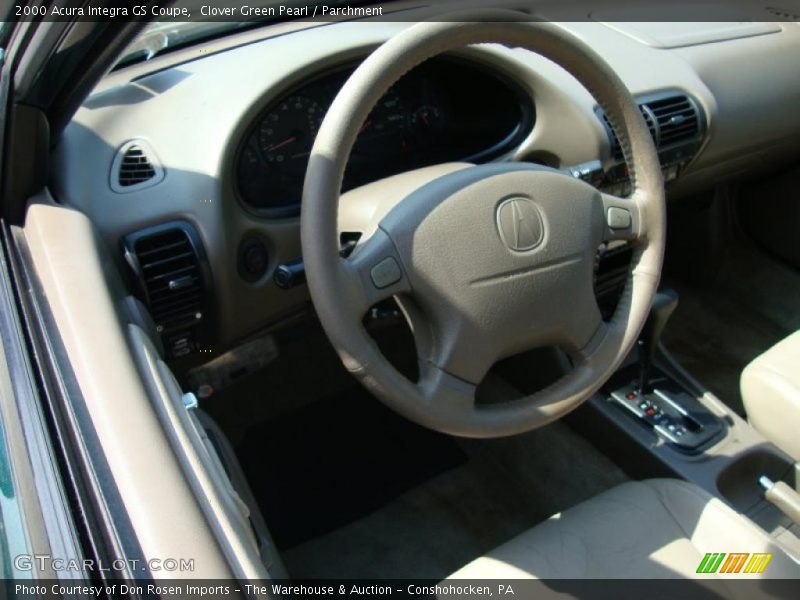 Clover Green Pearl / Parchment 2000 Acura Integra GS Coupe