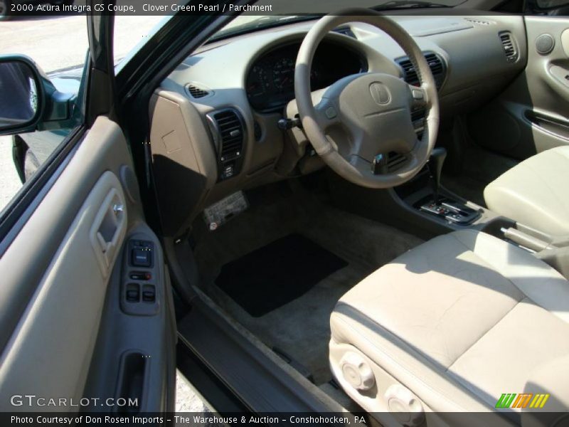Clover Green Pearl / Parchment 2000 Acura Integra GS Coupe