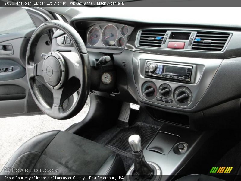 Wicked White / Black Alcantara 2006 Mitsubishi Lancer Evolution IX