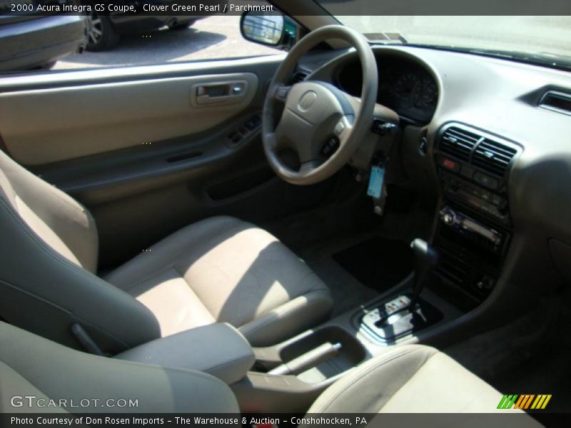 Clover Green Pearl / Parchment 2000 Acura Integra GS Coupe